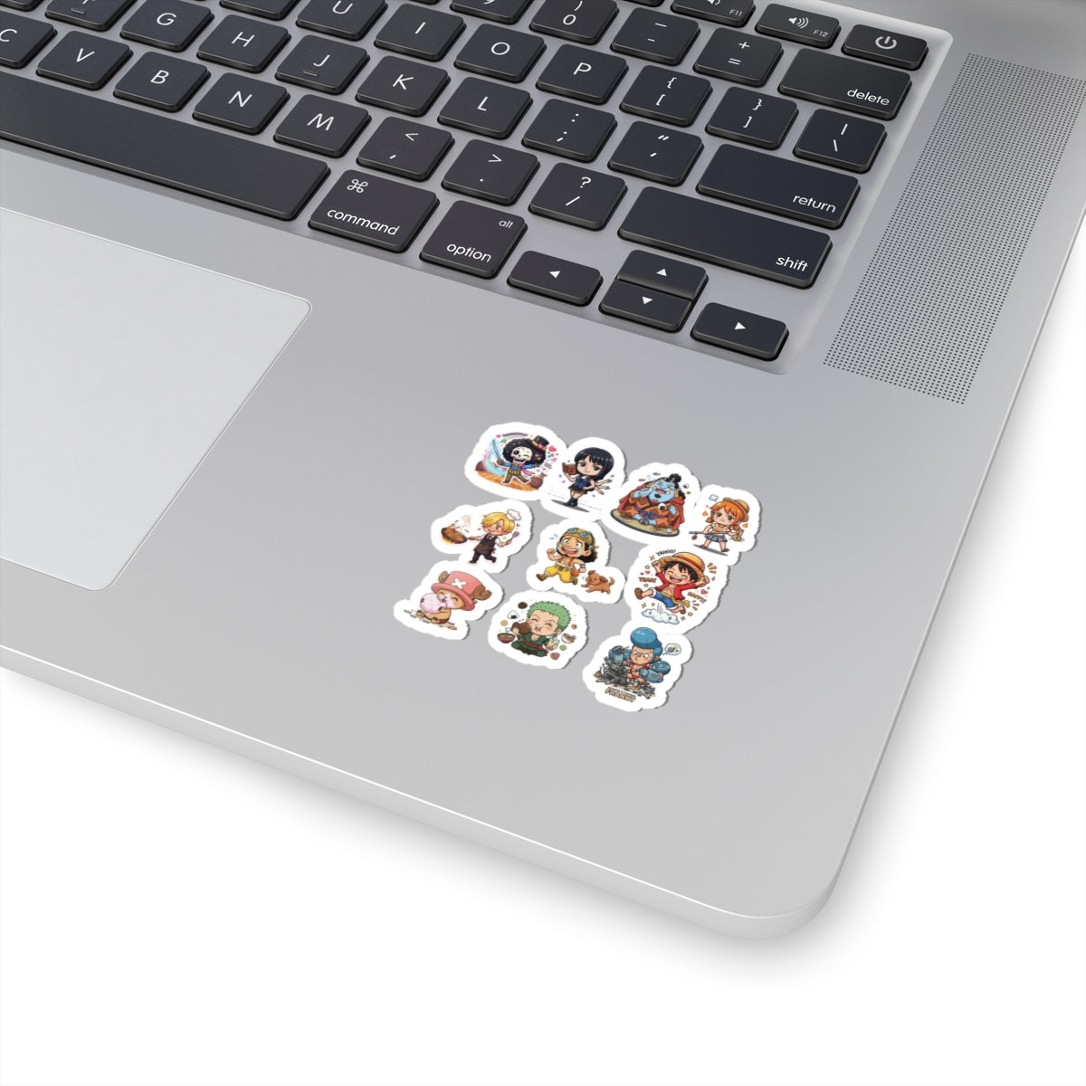 Cute Chibi One Piece Pirates Crew Sticker Sheet  Glossy Kiss-Cut Stickers for Laptops , Journals, Water Bottles & More.