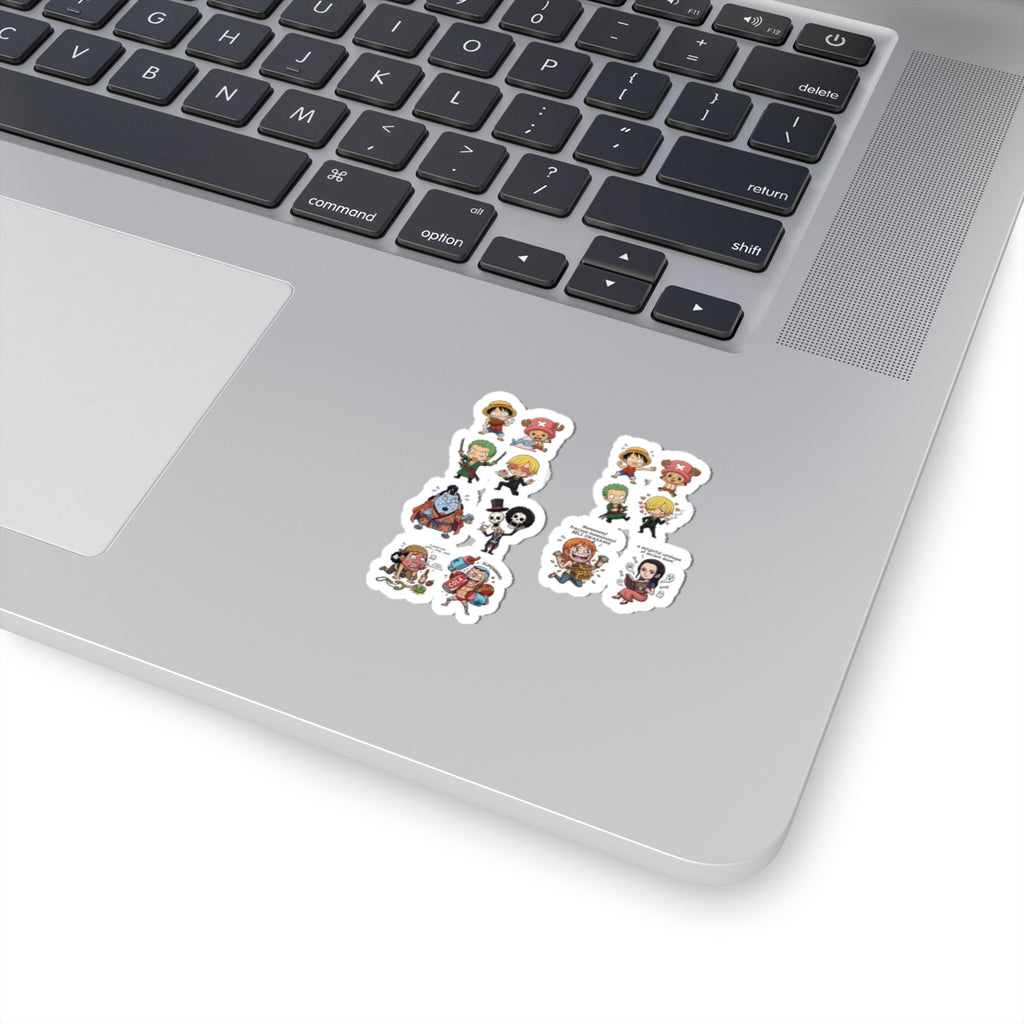 Chibi Anime Funny One Piece  Character Sheet Kiss-Cut Stickers | Cute Vinyl Sticker Set