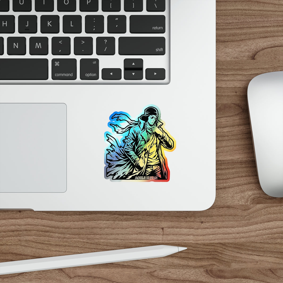 KUZAN One Piece Character sticker Holographic Sticker For your Laptop,Tumbler,Phone,Diary Books and  Musical Instrument