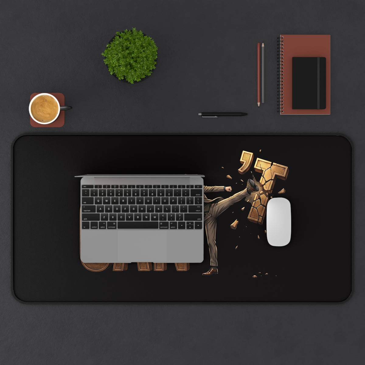 Kick Through Nanami  Jujutsu Kaisen Character Desk Mat | Motivational Breakthrough Office Mousepad