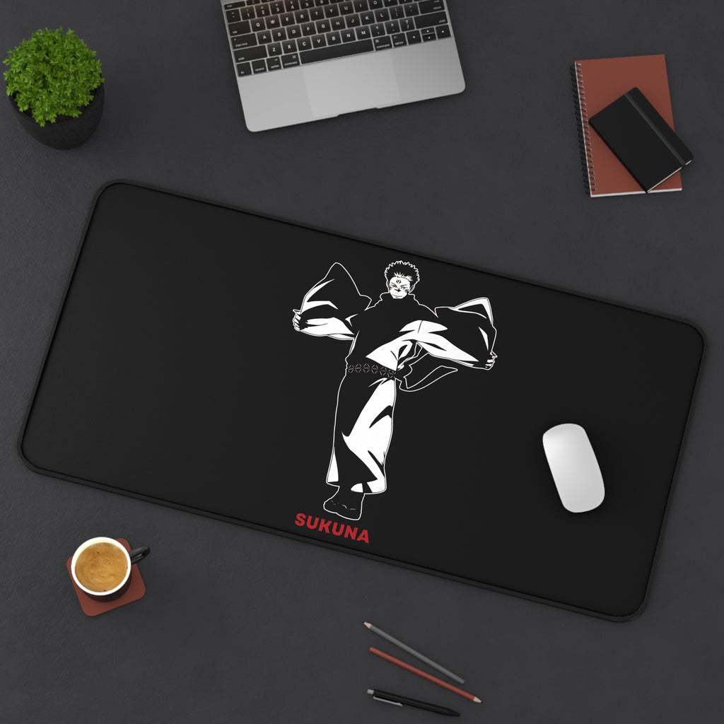 Sukuna Silhouette Desk Mat | Anime Character Gaming Mousepad