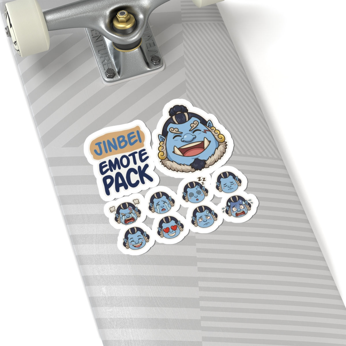 Jinbei Emote Pack Kiss-Cut Stickers | Anime Character Face Expressions