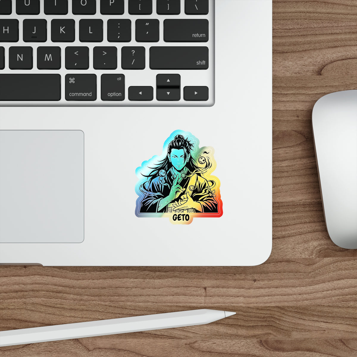 Silhouette Figure Geto Jujutsu Kaisen Anime Character with Smoke Run Your Dream  Holographic Sticker