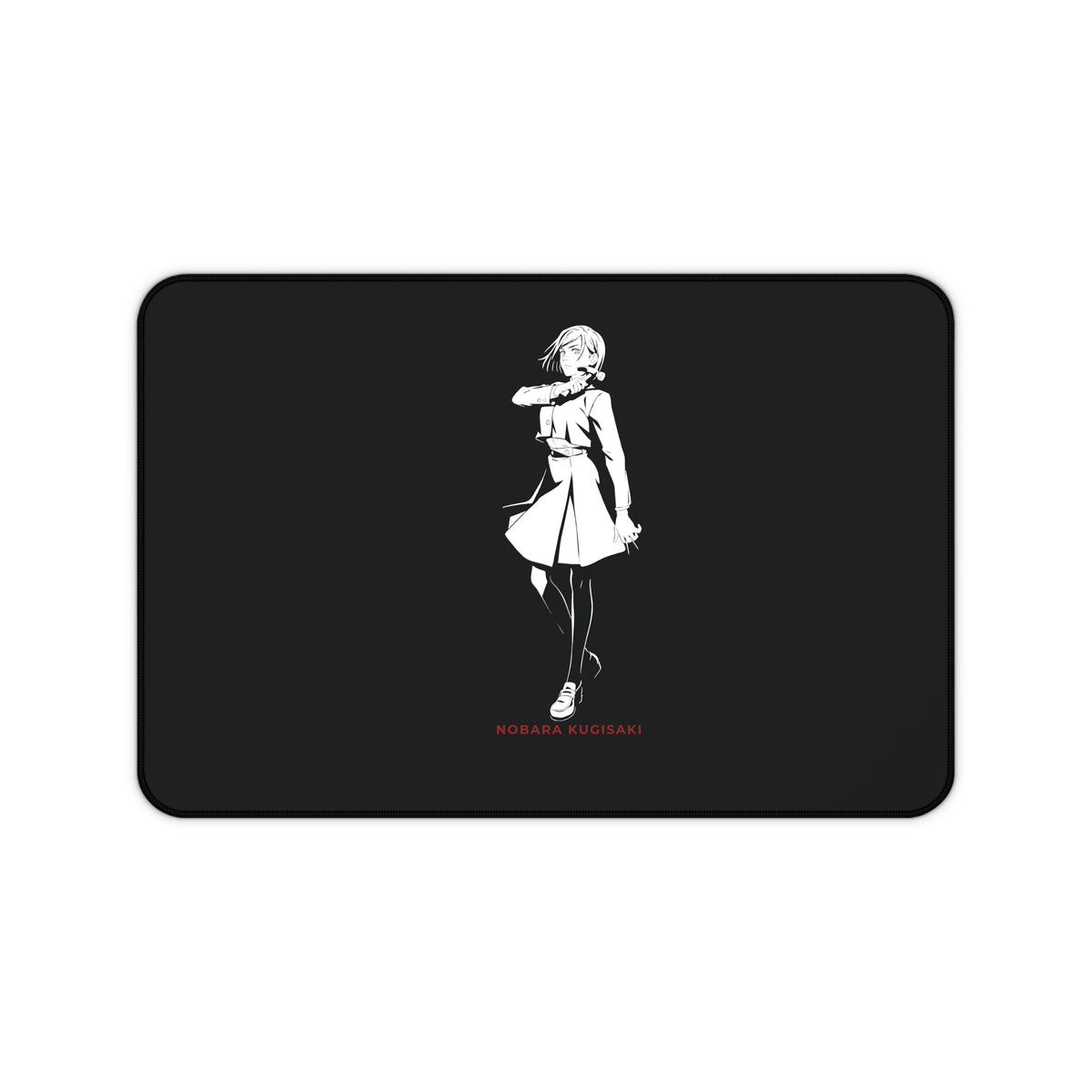 Nobara Kugisaki Jujutsu Kaisen  Anime Characters Girl Desk Mat | Minimal Black Gaming Mousepad