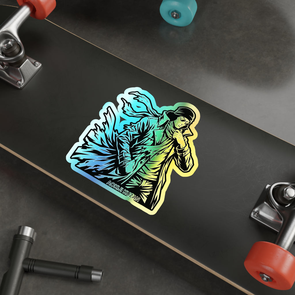 KUZAN One Piece Character sticker Holographic Sticker For your Laptop,Tumbler,Phone,Diary Books and  Musical Instrument