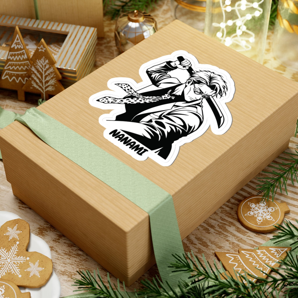 Nanami Sword Warrior Sticker | Anime Manga Style Decal | Glossy Kiss-Cut Vinyl Sticker for Laptops, Journals & Phone Cases