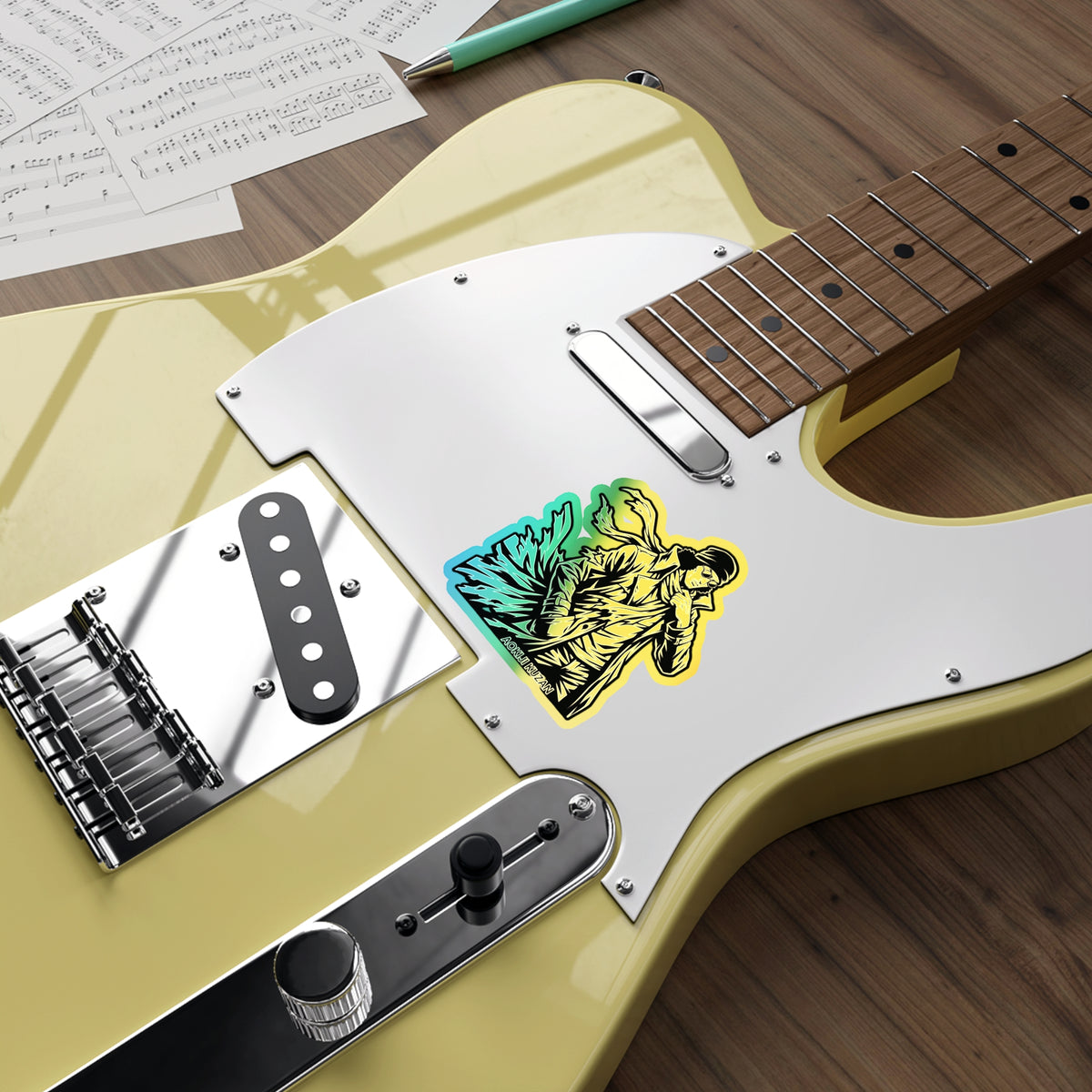 KUZAN One Piece Character sticker Holographic Sticker For your Laptop,Tumbler,Phone,Diary Books and  Musical Instrument