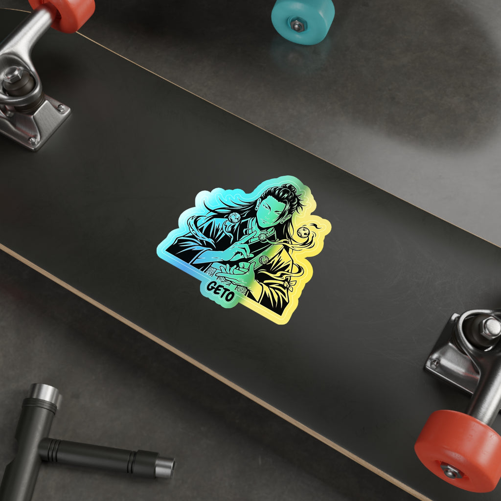 Silhouette Figure Geto Jujutsu Kaisen Anime Character with Smoke Run Your Dream  Holographic Sticker