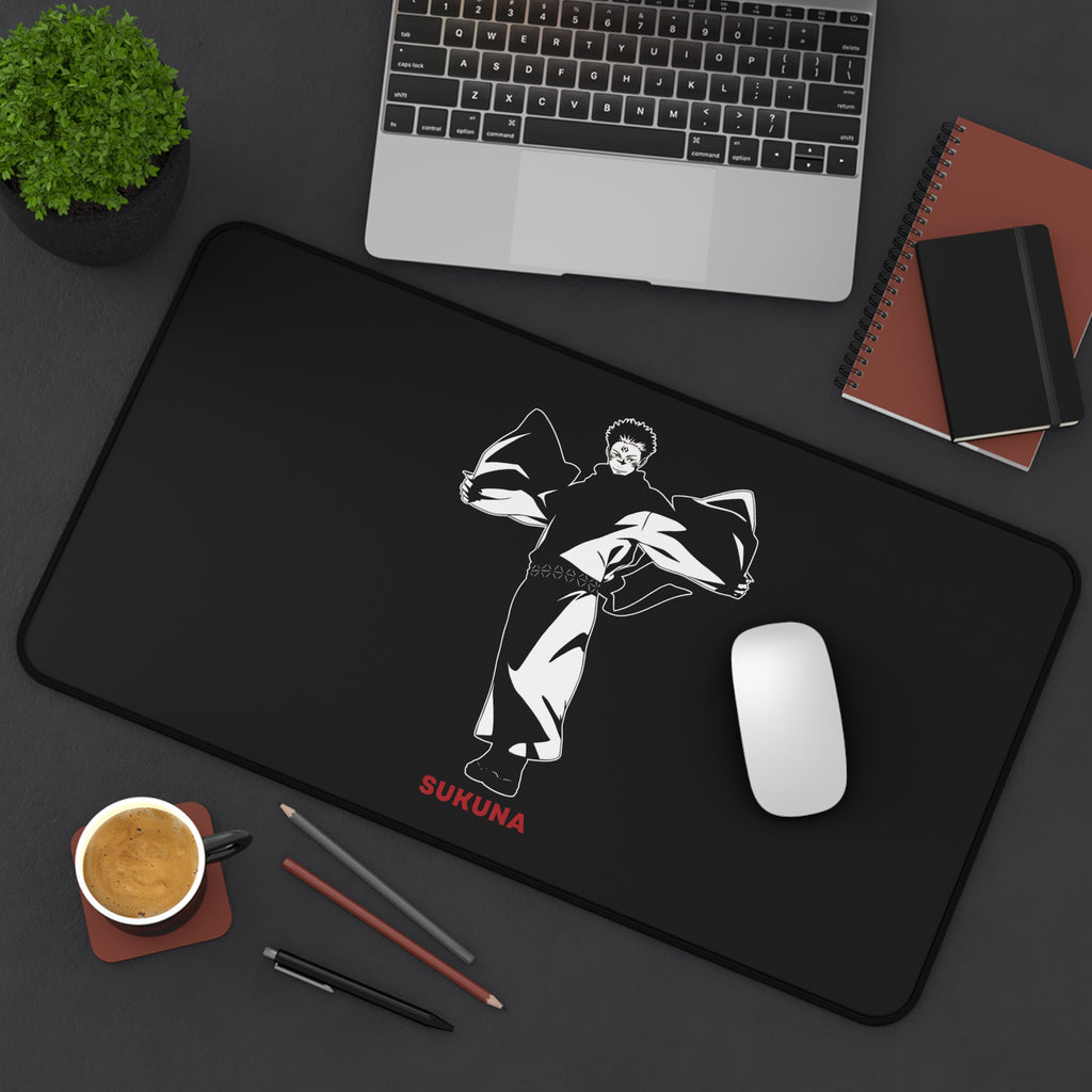 Sukuna Silhouette Desk Mat | Anime Character Gaming Mousepad
