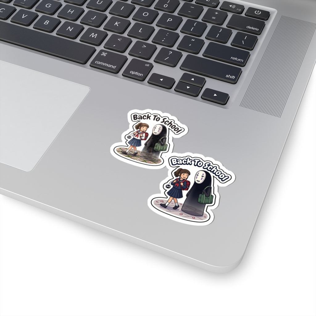Back To School No-Face Spirit Away Sticker 2 Version Style Art | Kiss-Cut Sticker