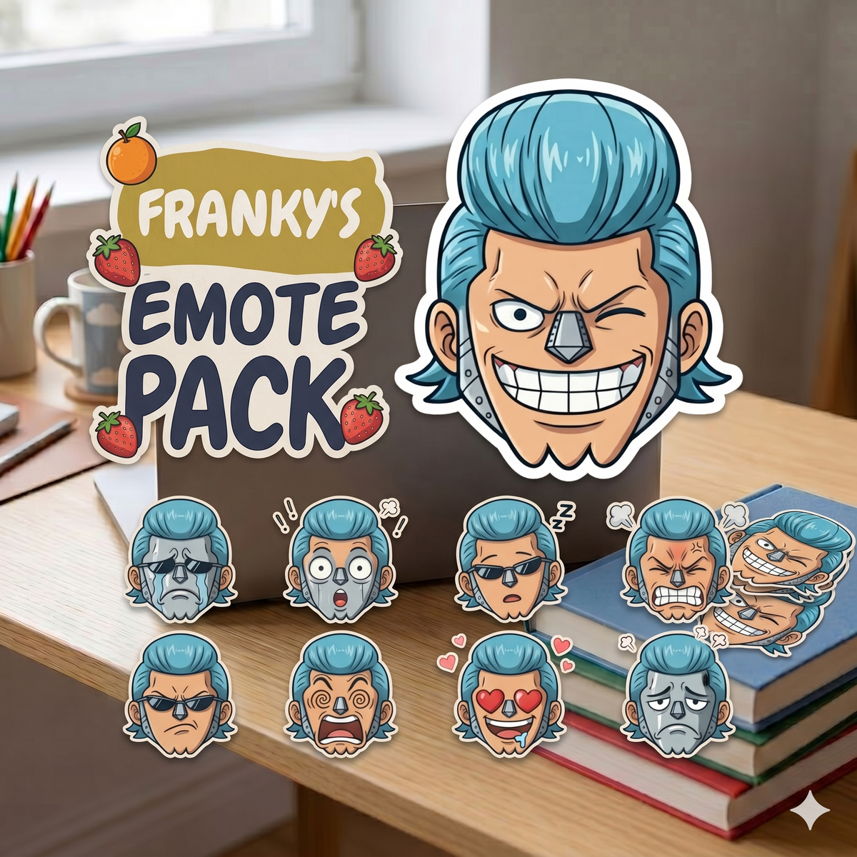 Franky Pack Sticker Sheet | Kiss-Cut Character Stickers