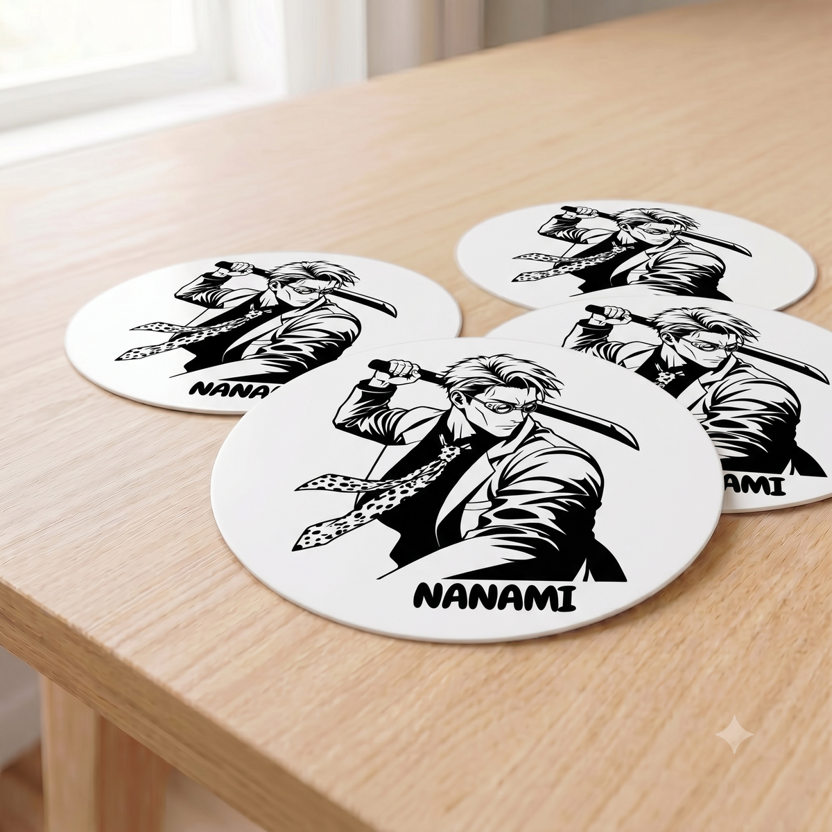 Nanami Sword Warrior Sticker | Anime Manga Style Decal | Glossy Kiss-Cut Vinyl Sticker for Laptops, Journals & Phone Cases