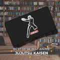 Gojo Satoru  Jujutsu Kaisen  Action Character Desk Mat | Black Gamer Mouse Pad