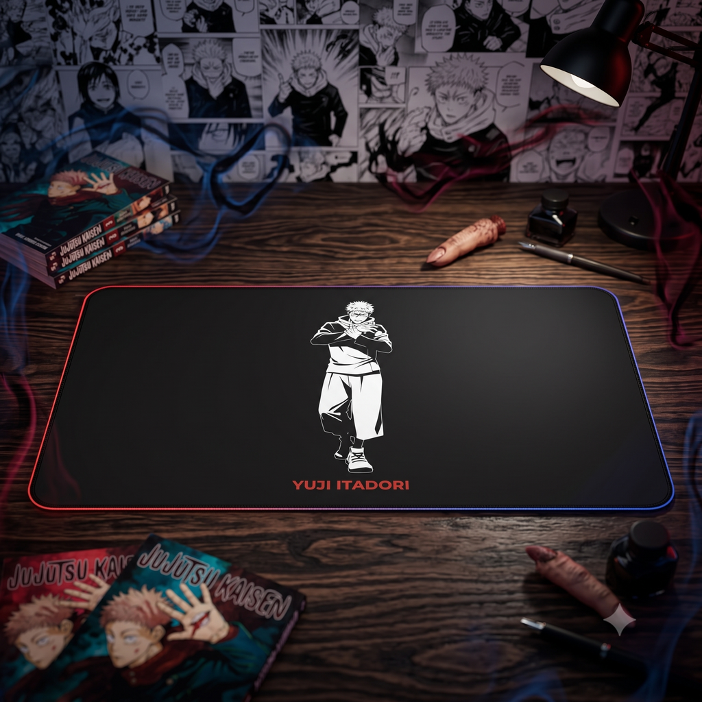 Yuji Itadori Illustration Desk Mat | Anime Character Mousepad