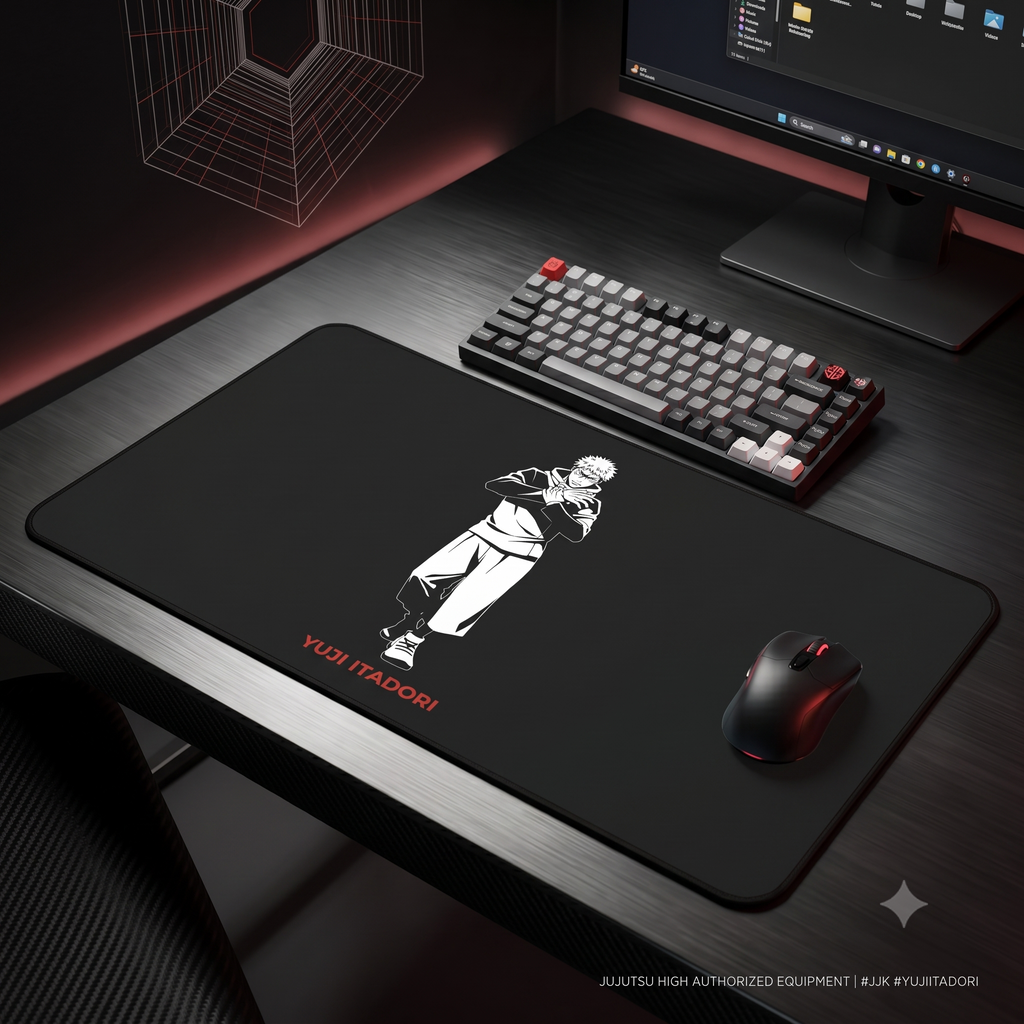 Yuji Itadori Illustration Desk Mat | Anime Character Mousepad