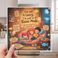 Relax Mode Illustration Ponyo Anime Studio Ghibli Kiss-Cut Stickers | Cozy Couple, Calming Quotes