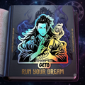 Silhouette Figure Geto Jujutsu Kaisen Anime Character with Smoke Run Your Dream  Holographic Sticker