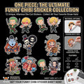 Chibi Anime Character  One Piece  Funny Sticker Sheet sticker sheet  white and transparent vinyl
