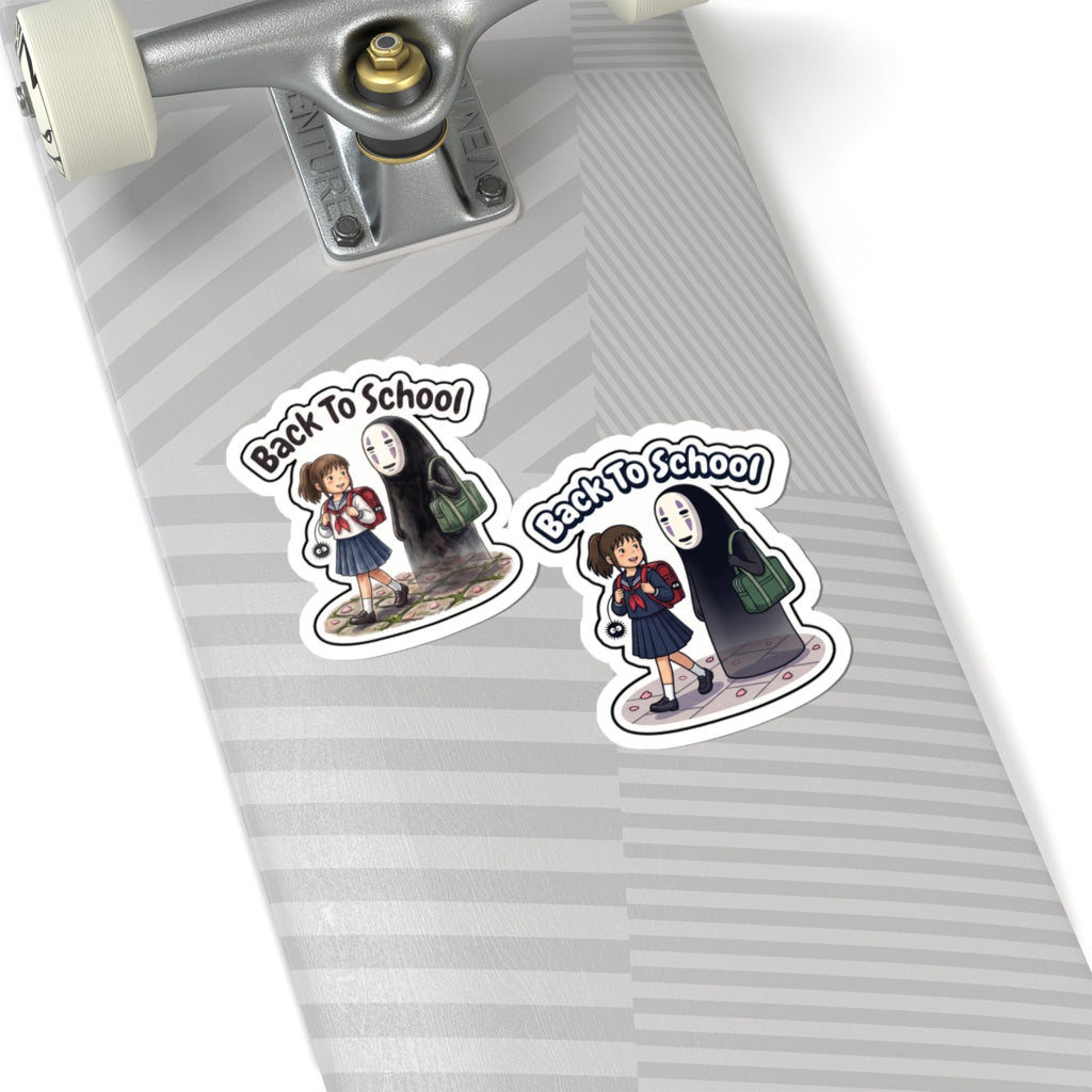 Back To School No-Face Spirit Away Sticker 2 Version Style Art | Kiss-Cut Sticker