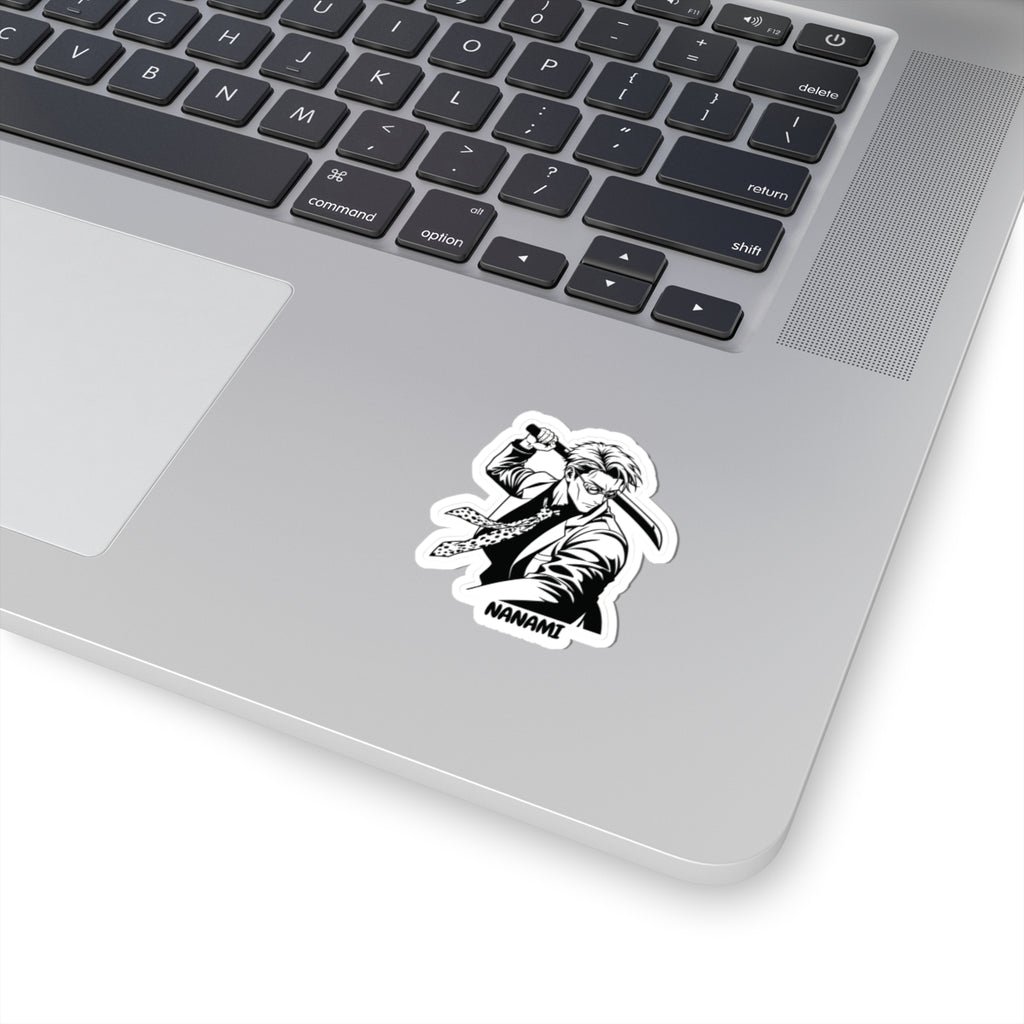 Nanami Sword Warrior Sticker | Anime Manga Style Decal | Glossy Kiss-Cut Vinyl Sticker for Laptops, Journals & Phone Cases