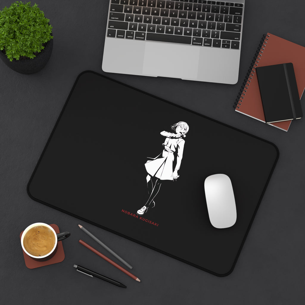 Nobara Kugisaki Jujutsu Kaisen  Anime Characters Girl Desk Mat | Minimal Black Gaming Mousepad