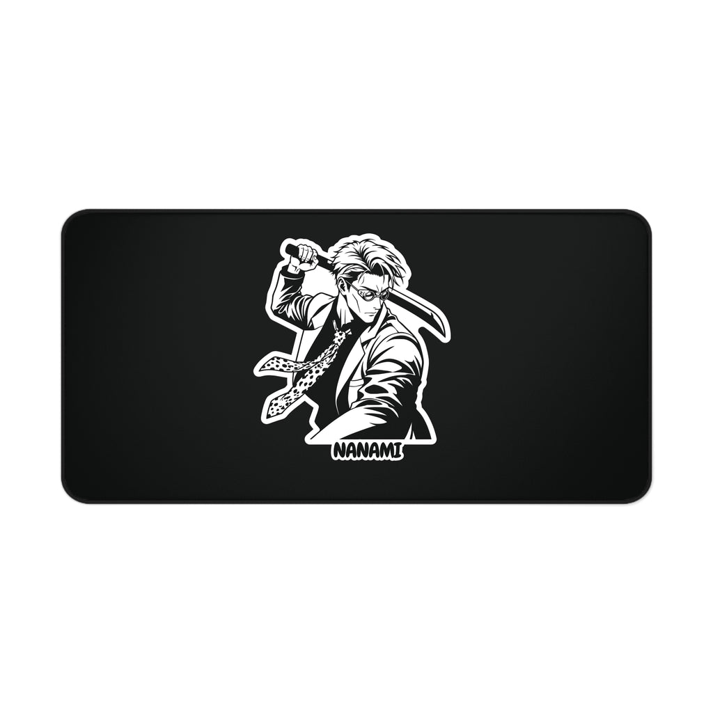 Nanami jujutsu Kaisen  Characters  Illustration Desk Mat | Black Gaming Mouse Pad