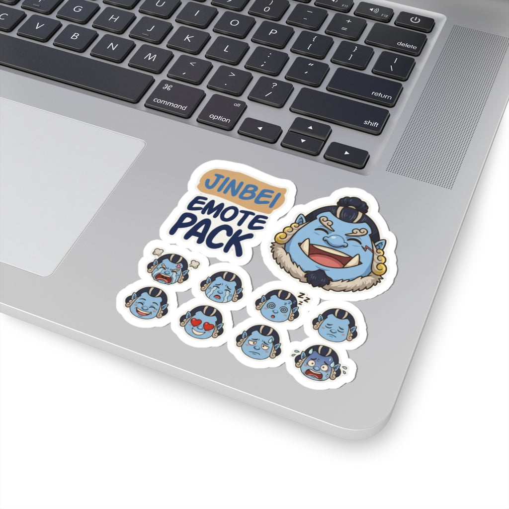 Jinbei Emote Pack Kiss-Cut Stickers | Anime Character Face Expressions