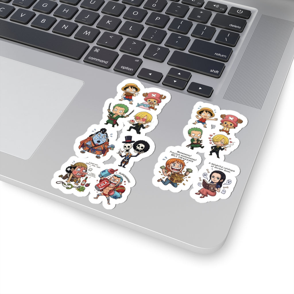Chibi Anime Funny One Piece  Character Sheet Kiss-Cut Stickers | Cute Vinyl Sticker Set