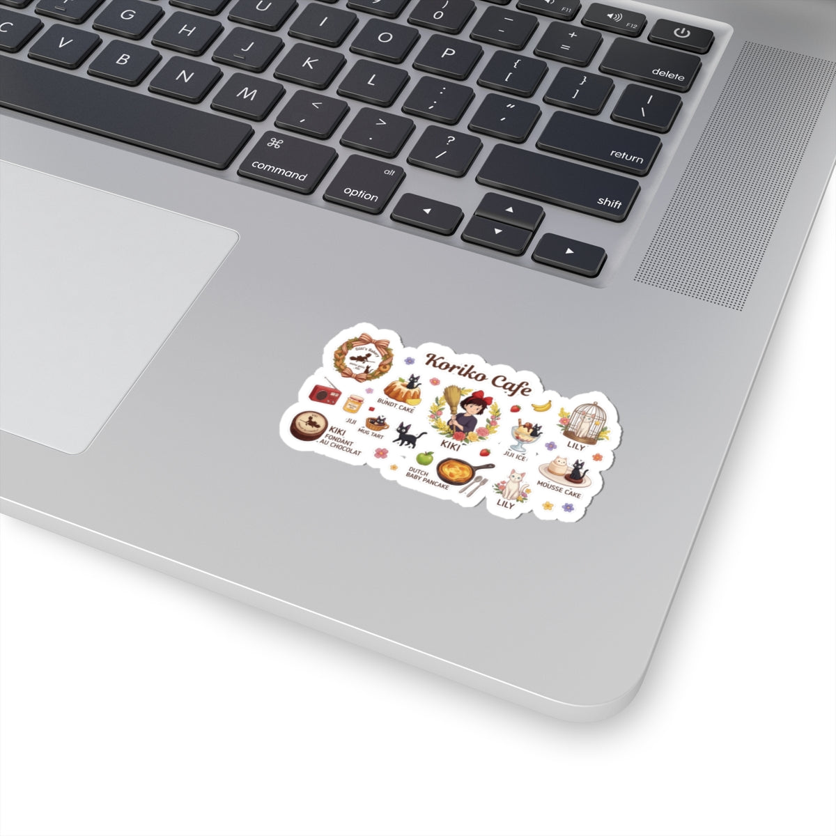 Koriko Cafe Kiki’s Delivery Kiss-Cut Sticker Sheet — Cute Anime Cafe Character & Food Decals