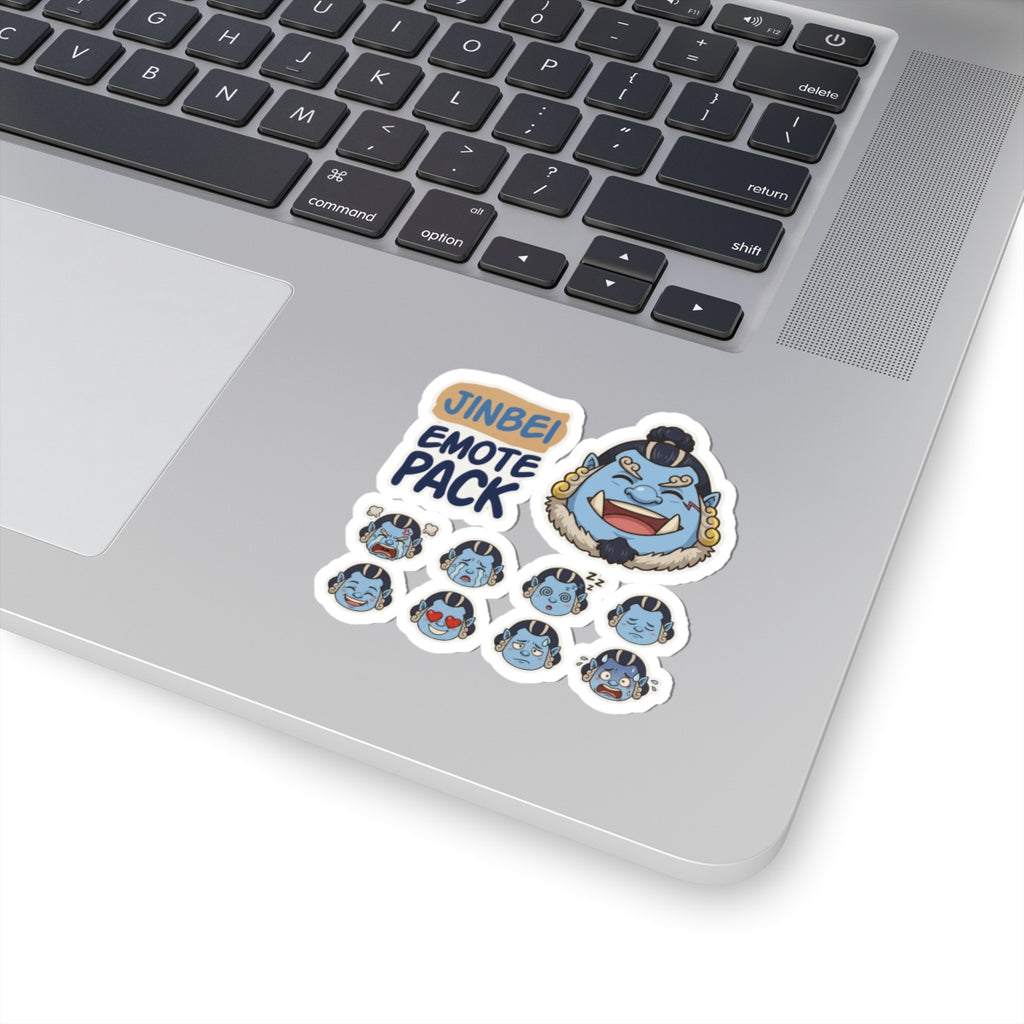 Jinbei Emote Pack Kiss-Cut Stickers | Anime Character Face Expressions