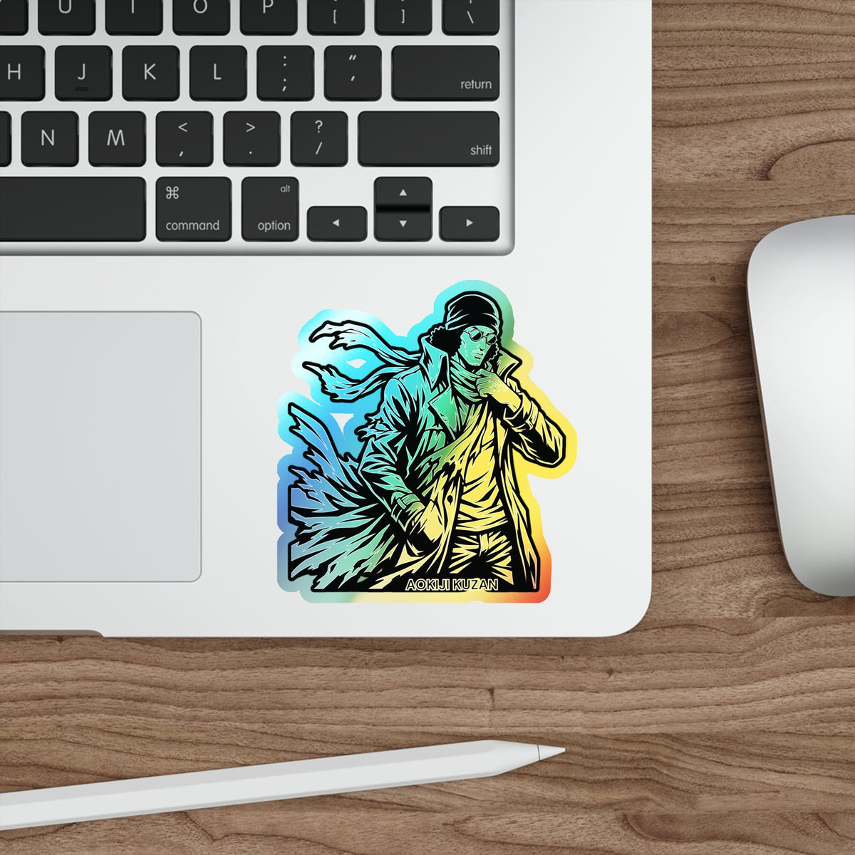 KUZAN One Piece Character sticker Holographic Sticker For your Laptop,Tumbler,Phone,Diary Books and  Musical Instrument