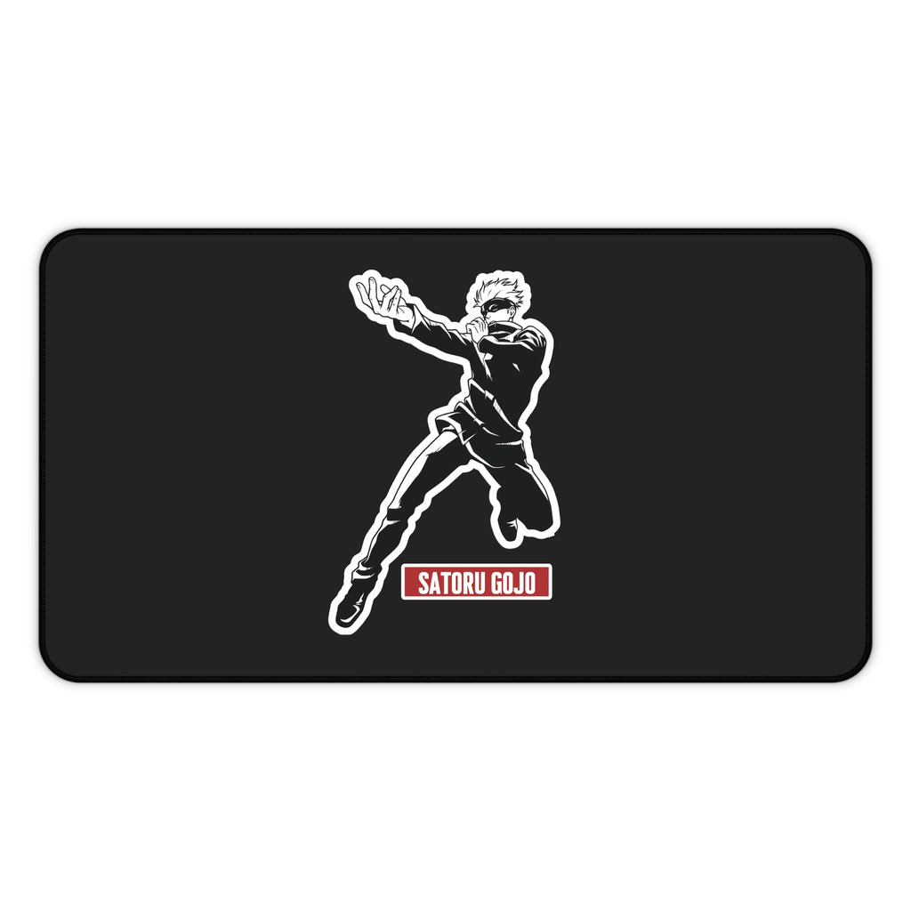Gojo Satoru  Jujutsu Kaisen  Action Character Desk Mat | Black Gamer Mouse Pad