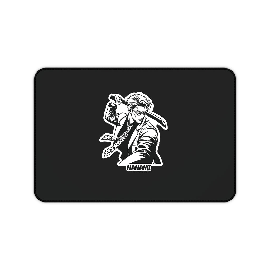 Nanami jujutsu Kaisen  Characters  Illustration Desk Mat | Black Gaming Mouse Pad