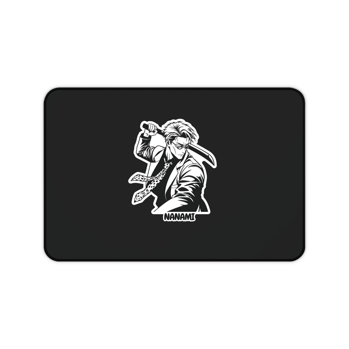 Nanami jujutsu Kaisen  Characters  Illustration Desk Mat | Black Gaming Mouse Pad