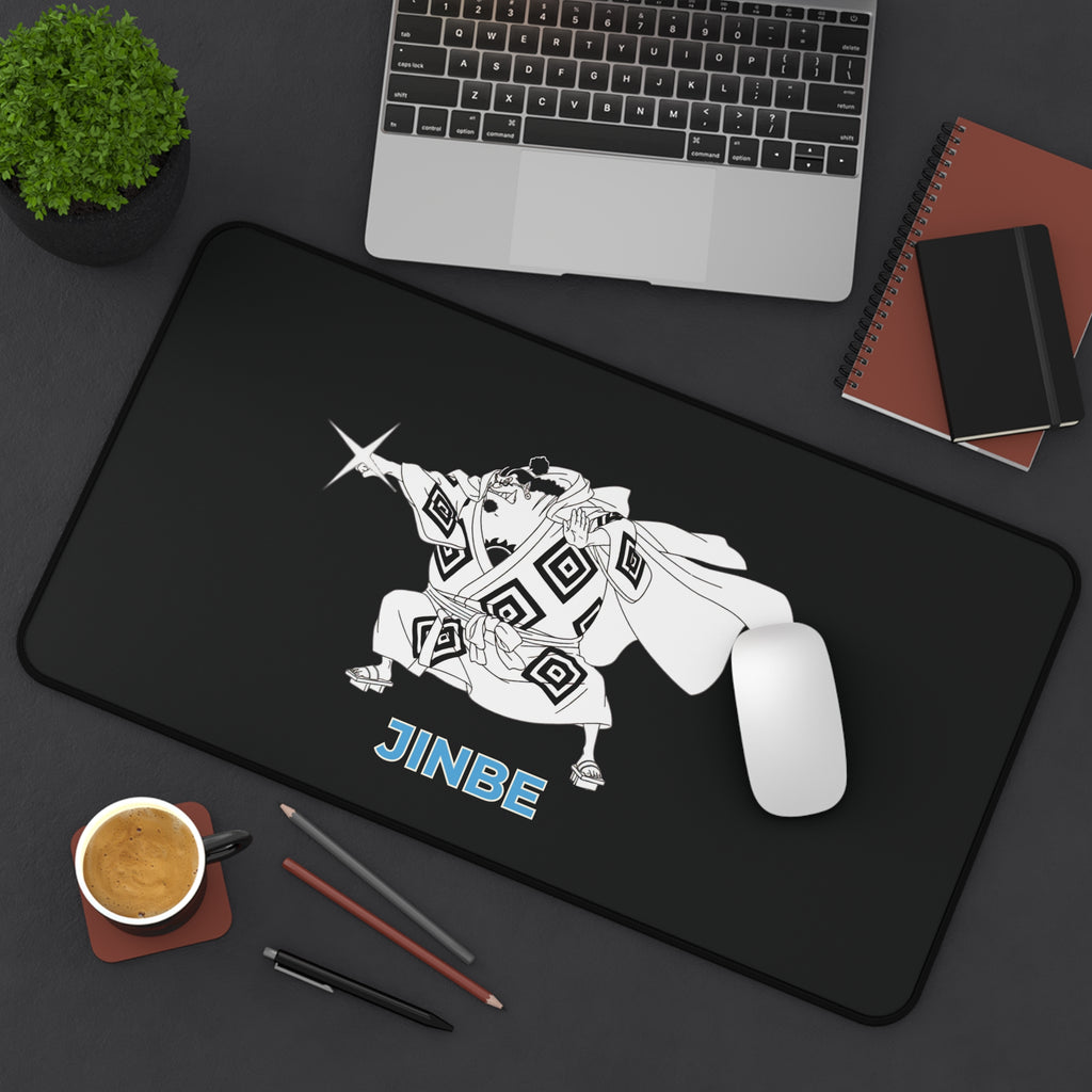 JINBE Anime Character Desk Mat | Large Gaming Mousepad