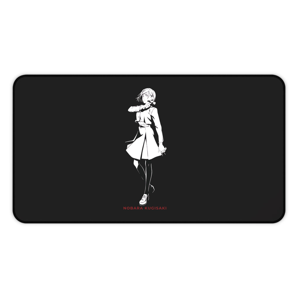Nobara Kugisaki Jujutsu Kaisen  Anime Characters Girl Desk Mat | Minimal Black Gaming Mousepad