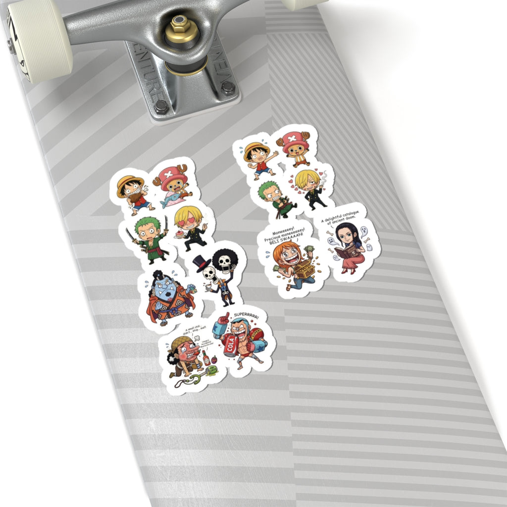 Chibi Anime Funny One Piece  Character Sheet Kiss-Cut Stickers | Cute Vinyl Sticker Set